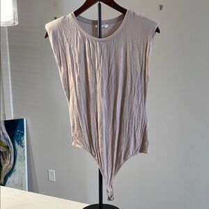 Sleeveless Beige Women's bodysuit